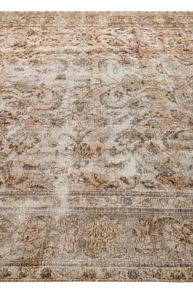 295cm x 330cm anudado a mano Ultra Vintage Alfombra Persa Lana Cuadrado