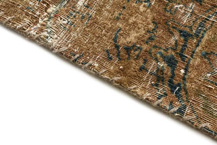 3' 9 x 4' Hand Knotted Ultra Vintage Persian Wool Square Rug