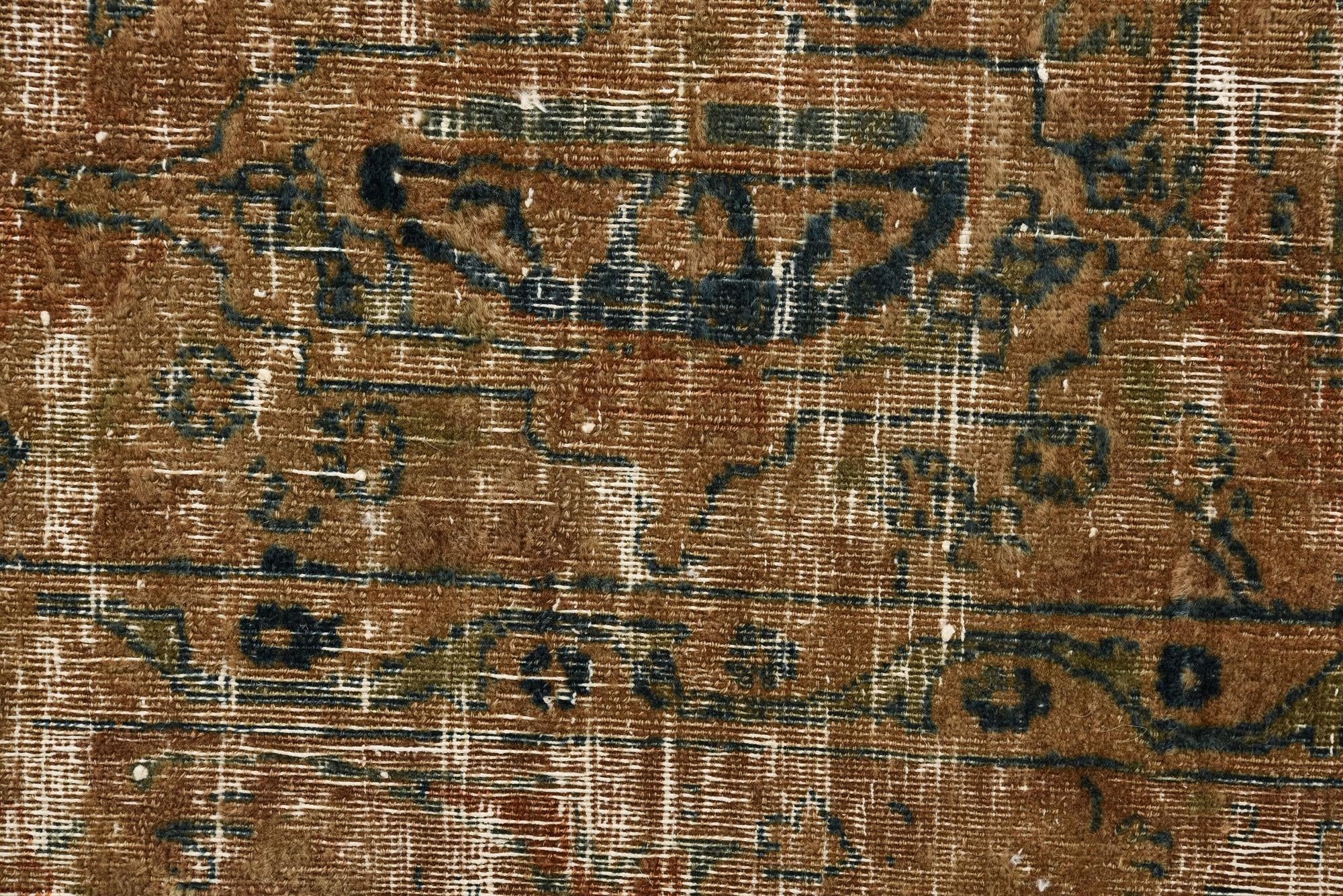 3' 9 x 4' Hand Knotted Ultra Vintage Persian Wool Square Rug