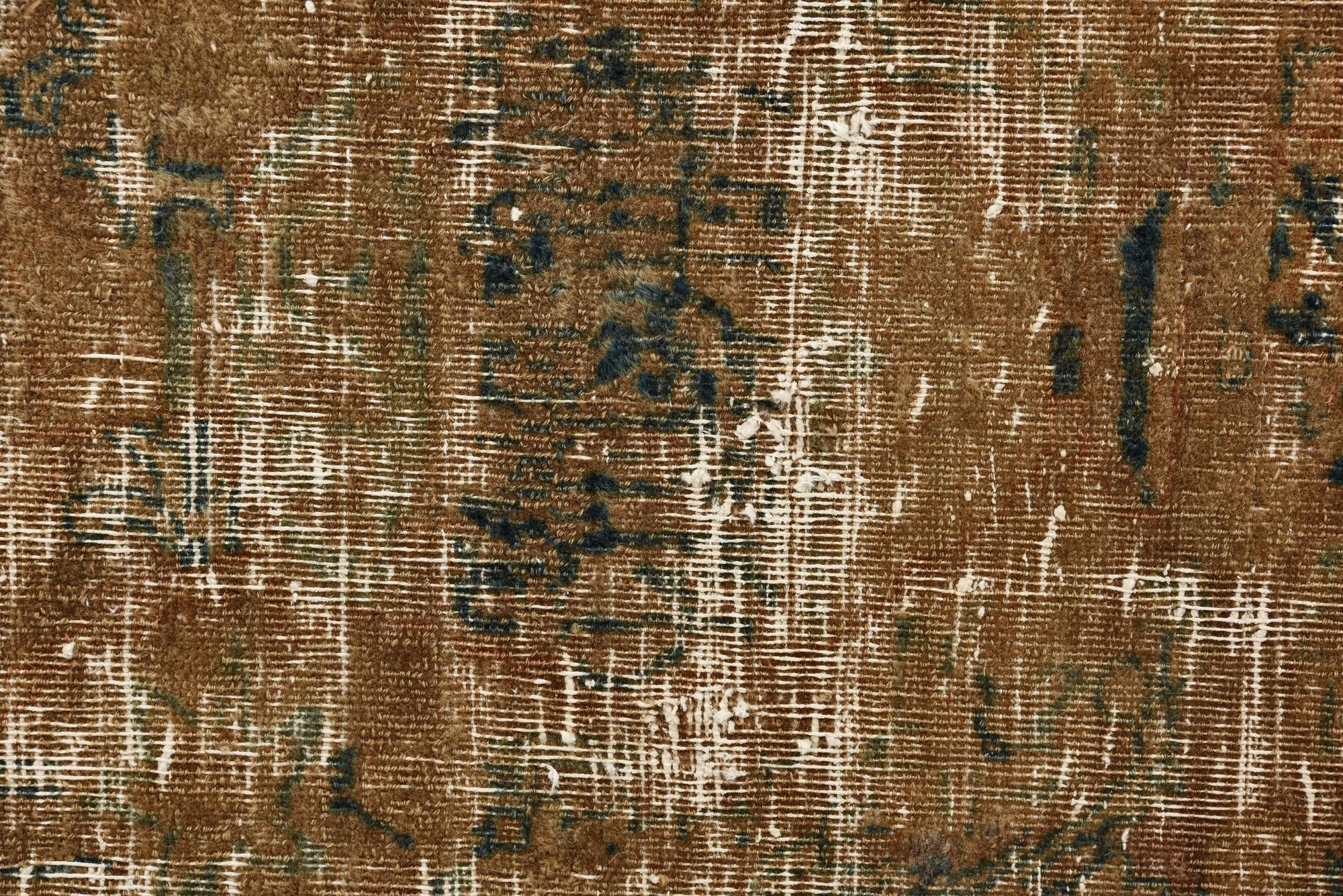 3' 9 x 4' Hand Knotted Ultra Vintage Persian Wool Square Rug