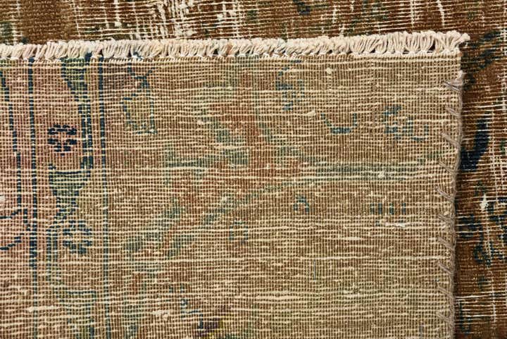 3' 9 x 4' Hand Knotted Ultra Vintage Persian Wool Square Rug