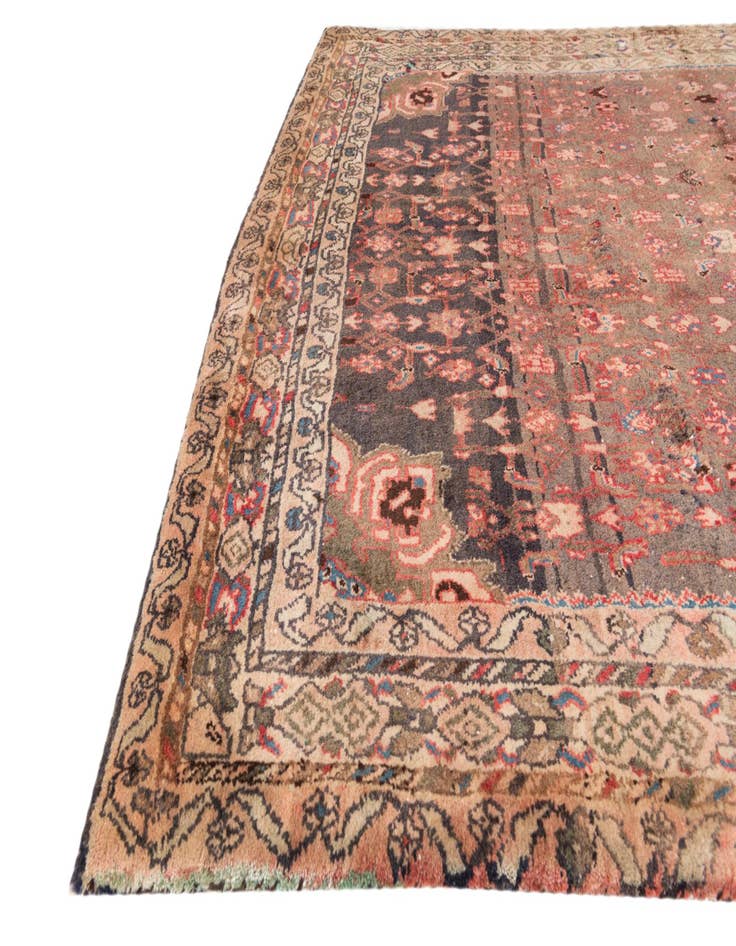 Detail image of 5' 4 x 6' 8  Hand Knotted Ultra Vintage Persian Wool Square Rug