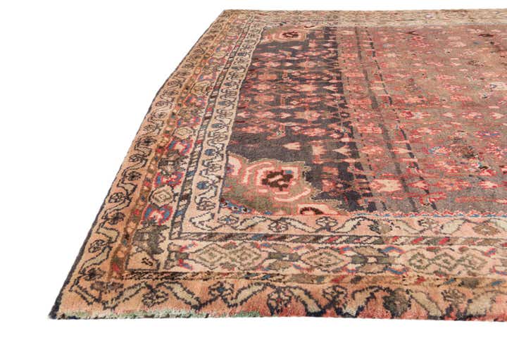 5' 4 x 6' 8 Hand Knotted Ultra Vintage Persian Wool Square Rug