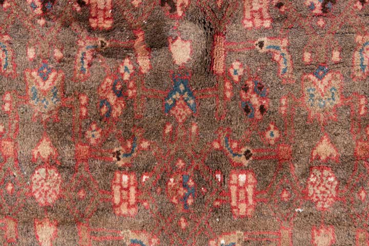 5' 4 x 6' 8 Hand Knotted Ultra Vintage Persian Wool Square Rug