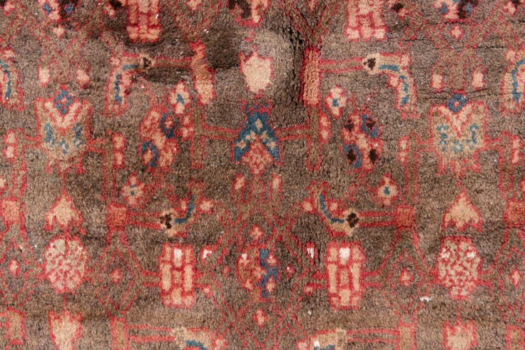 Detail image of 5' 4 x 6' 8 Hand Knotted Ultra Vintage Persian Wool Square Rug