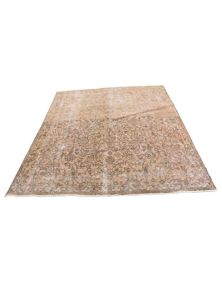 Detail image of 7' 9 x 8' 4 Hand Knotted Ultra Vintage Persian Wool Square Rug