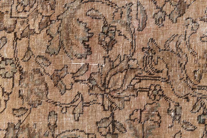 7' 9 x 8' 4 Hand Knotted Ultra Vintage Persian Wool Square Rug