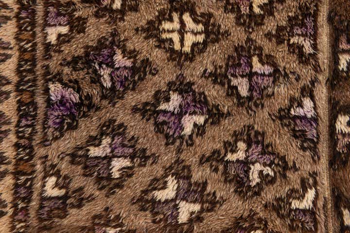 5' 3 x 6' 10 Hand Knotted Ultra Vintage Persian Wool Square Rug