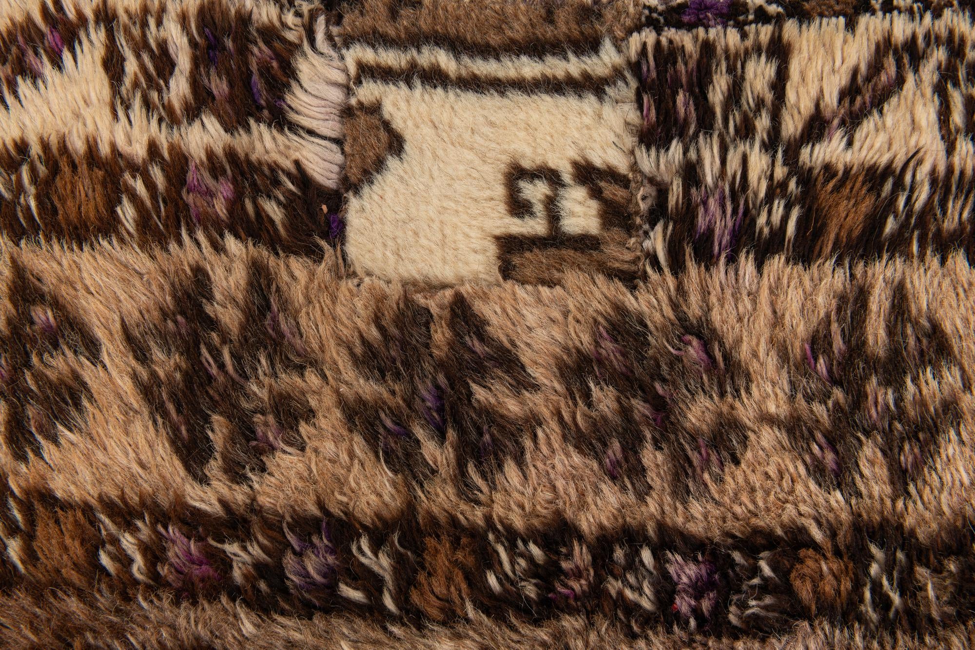 5' 3 x 6' 10 Hand Knotted Ultra Vintage Persian Wool Square Rug