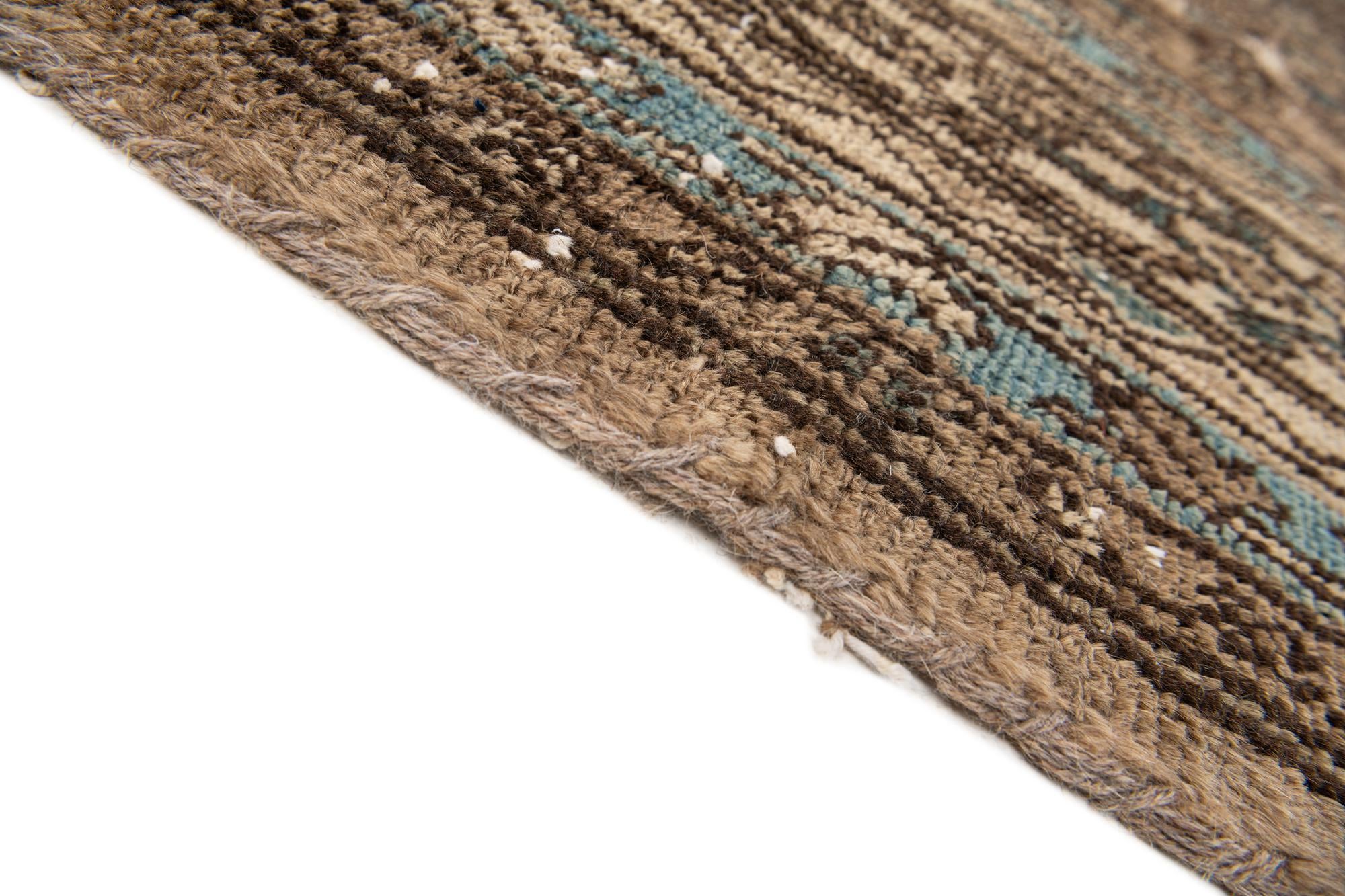 10' 5 x 11' 2 Hand Knotted Ultra Vintage Persian Wool Square Rug