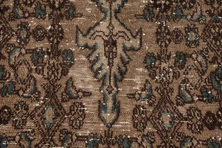 10' 5 x 11' 2 Hand Knotted Ultra Vintage Persian Wool Square Rug