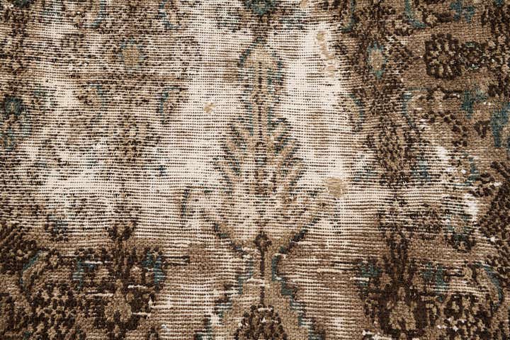 10' 5 x 11' 2 Hand Knotted Ultra Vintage Persian Wool Square Rug