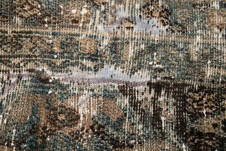 6' 5 x 7' 10 Hand Knotted Ultra Vintage Persian Wool Square Rug