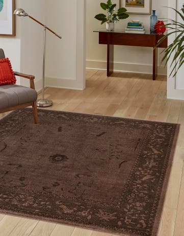 Brown Vista Square Rug