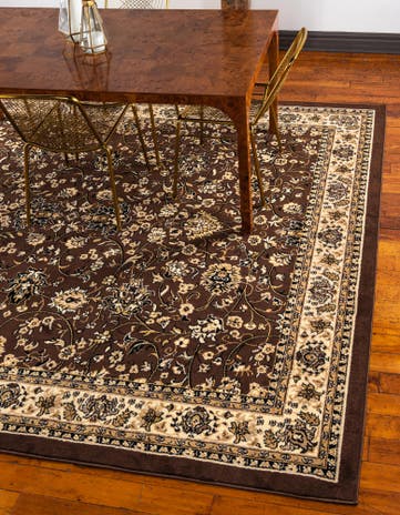 Brown Yasmin Square Rug