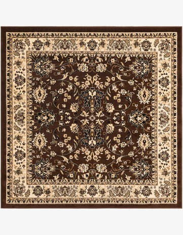 Brown Yasmin Square Rug