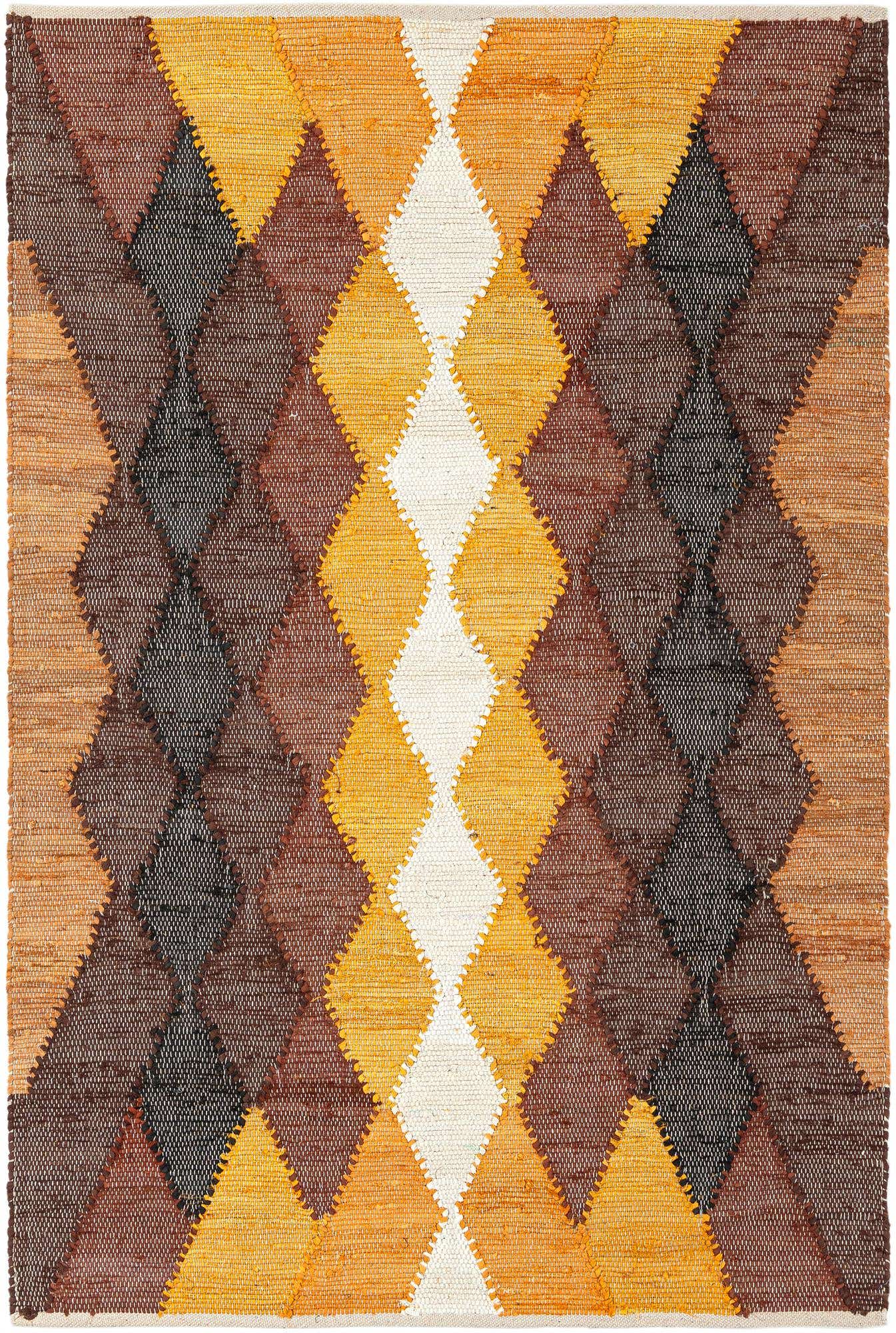 4' 1 x 6' 1 Hand Braided Chindi Cotton Rug