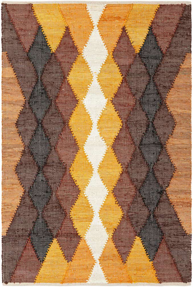 4' 1 x 6' 1 Hand Braided Chindi Cotton Rug