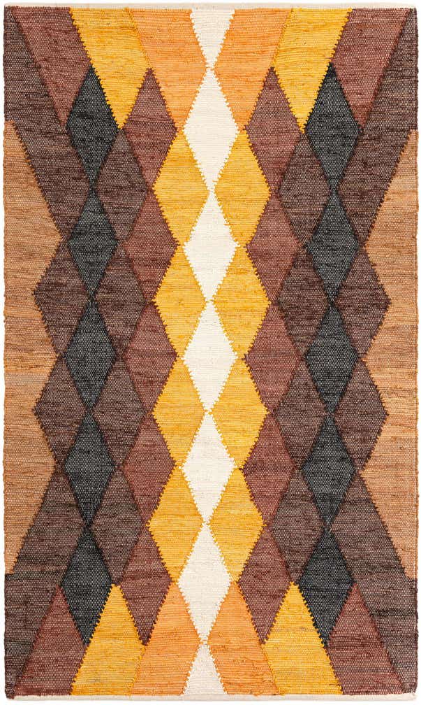 5' 1 x 8' Hand Braided Chindi Cotton Rug