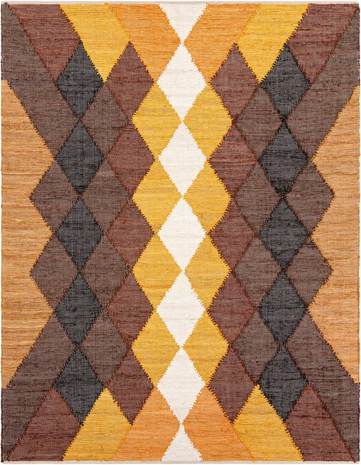 Detail image of 7' 10 x 10' Hand Braided Chindi Cotton Rug
