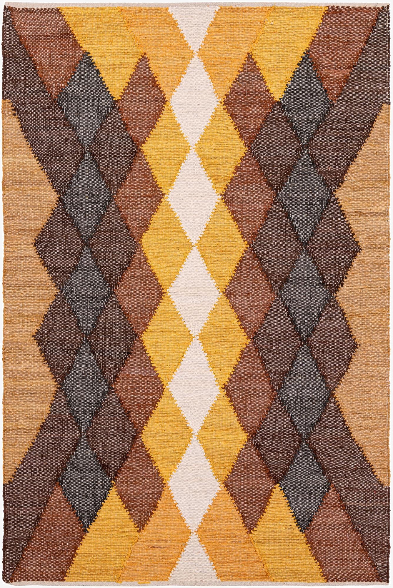 6' 1 x 9'  Hand Braided Chindi Cotton Rug
