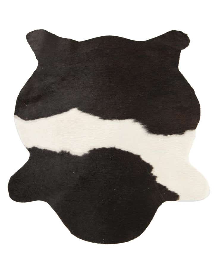 2' 1 x 2' 10 Cowhide Leather Rug