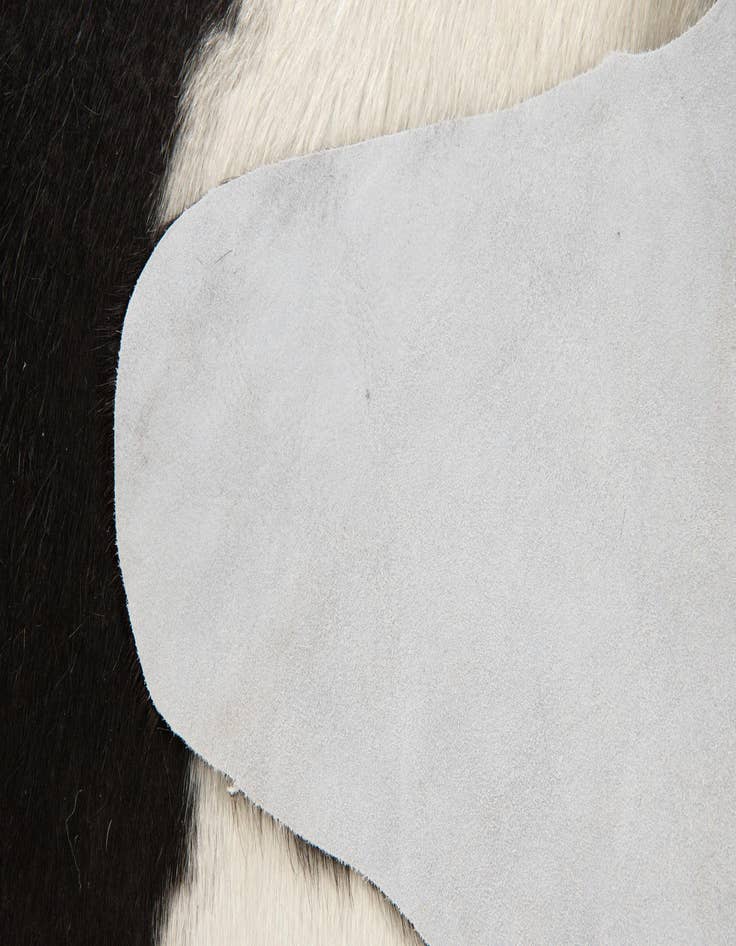 Detail image of 2' 1 x 2' 10 Cowhide Leather Rug