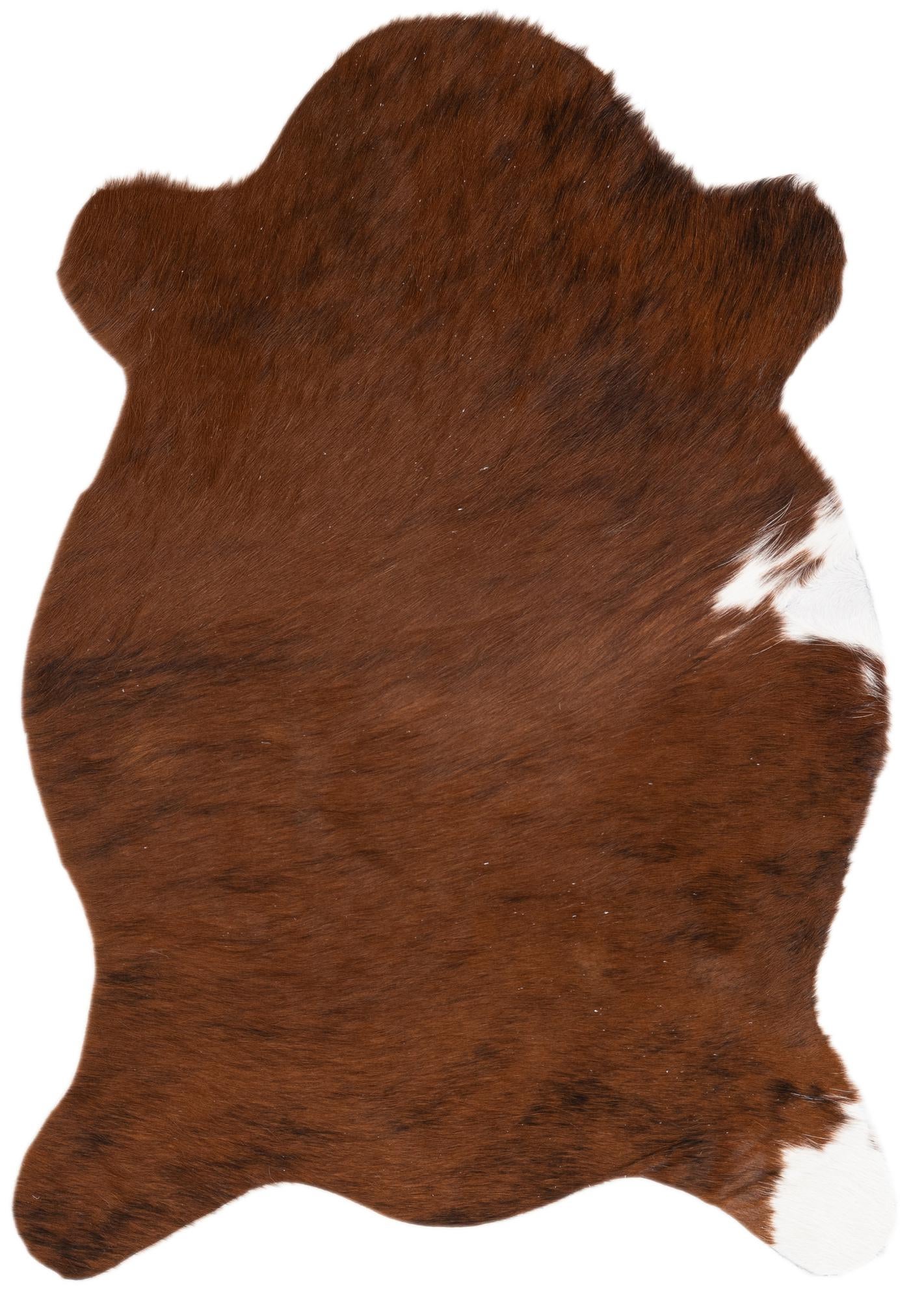 2' 1 x 2' 10 Cowhide Leather Rug