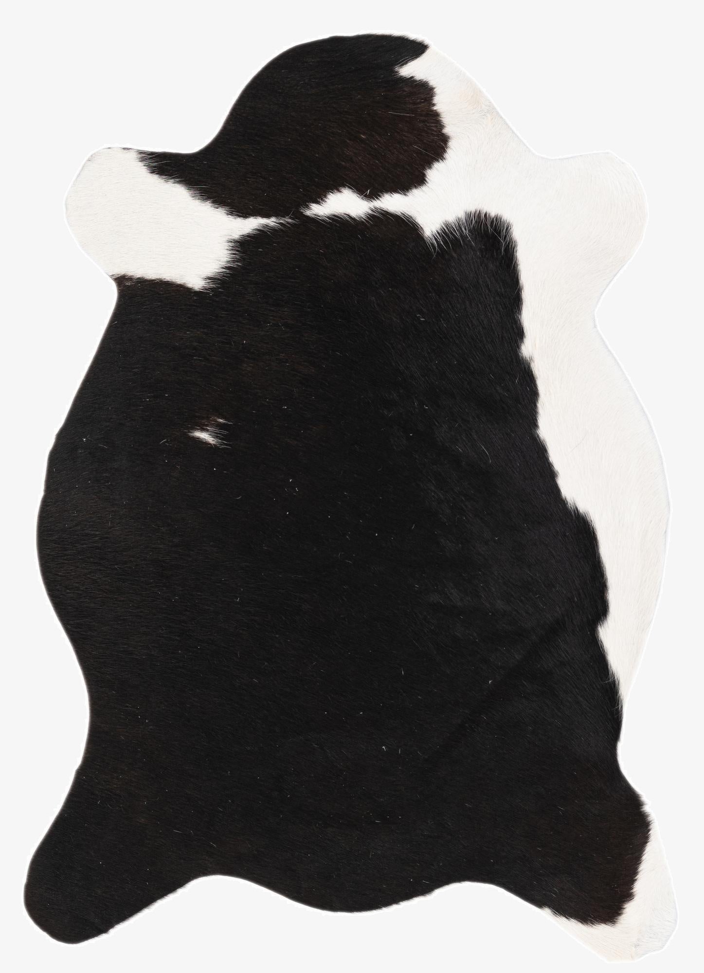 2' 1 x 2' 10 Cowhide Leather Rug