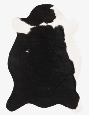 2' 1 x 2' 10 Cowhide Leather Rug