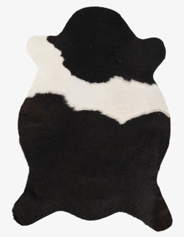 2' 1 x 2' 10 Cowhide Leather Rug
