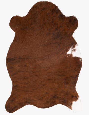2' 1 x 2' 10 Cowhide Leather Rug