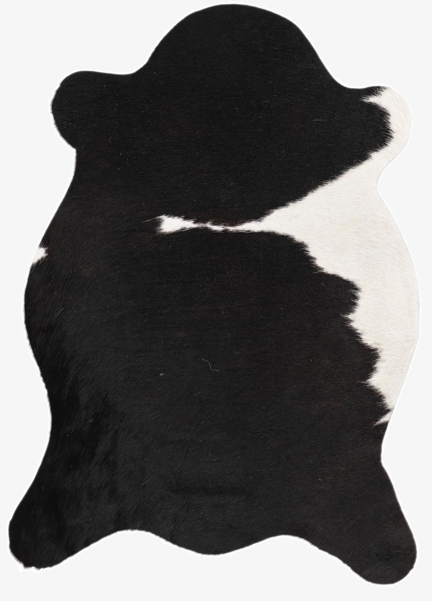 2' 1 x 2' 10 Cowhide Leather Rug