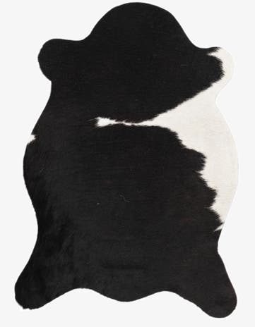 2' 1 x 2' 10 Cowhide Leather Rug