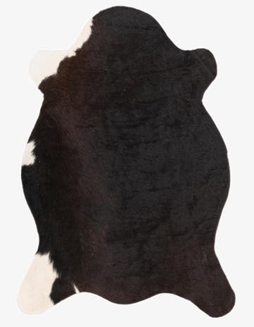 2' 1 x 2' 10 Cowhide Leather Rug