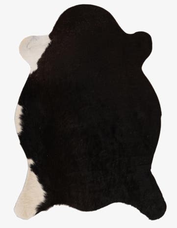 2' 1 x 2' 10 Cowhide Leather Rug