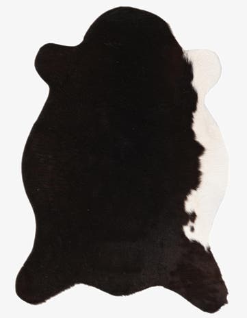 2' 1 x 2' 10 Cowhide Leather Rug