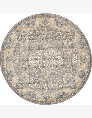 5' x 5' Brownell · Border rug