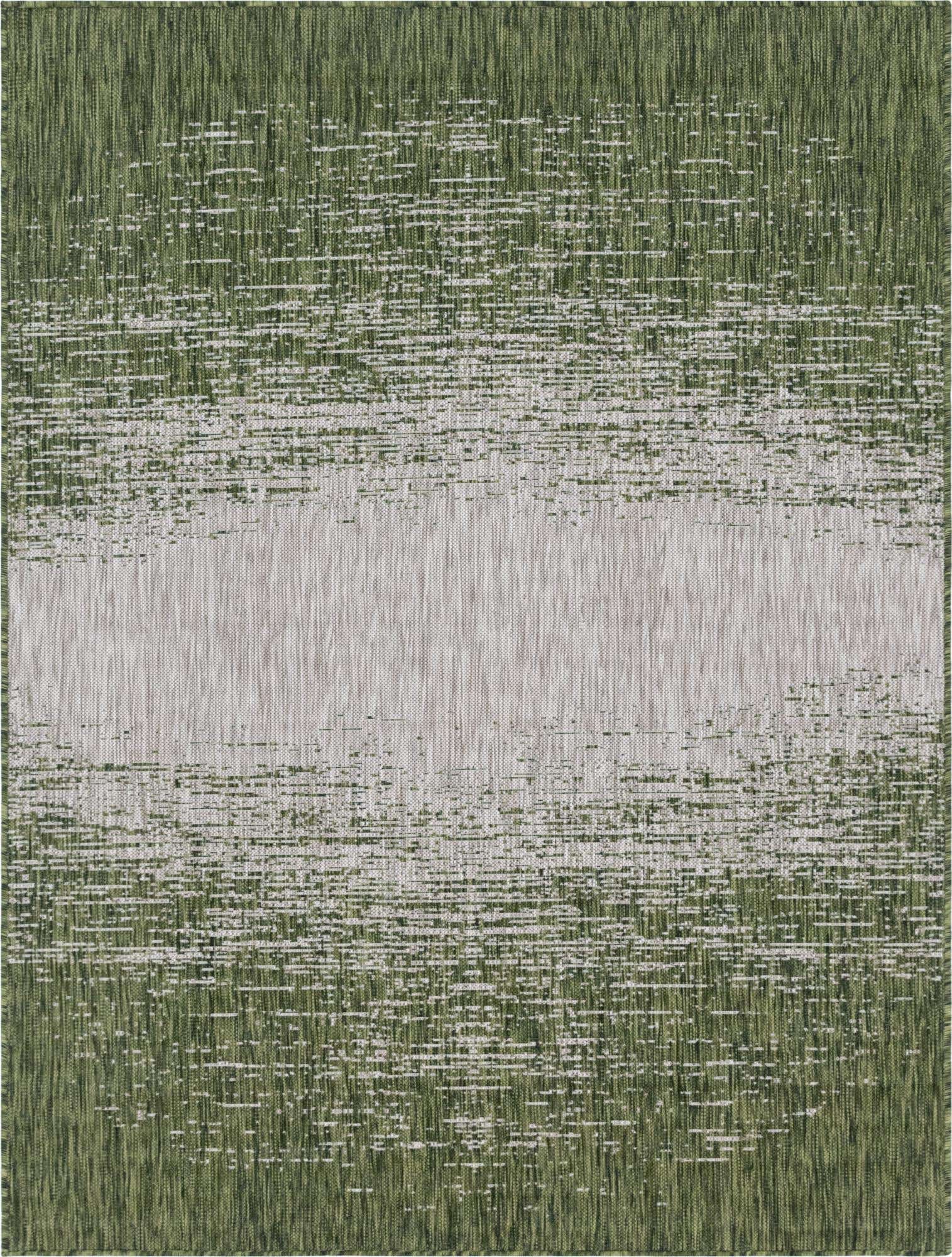 9' x 12' Buell · Abstract Outdoor Rug, green