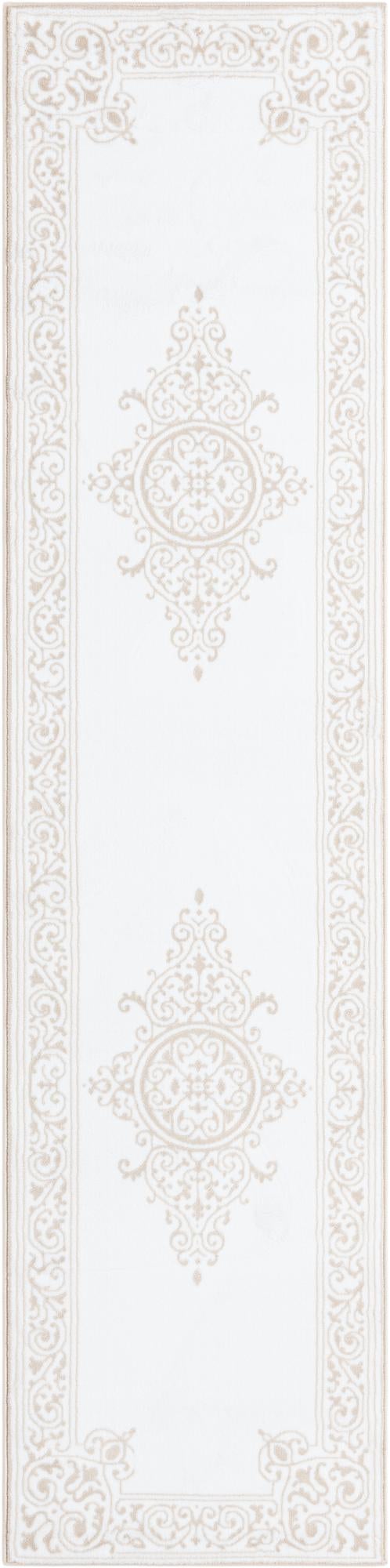 Bunting · Medallion rug, snow white and beige