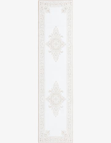 Bunting · Medallion rug, snow white and beige