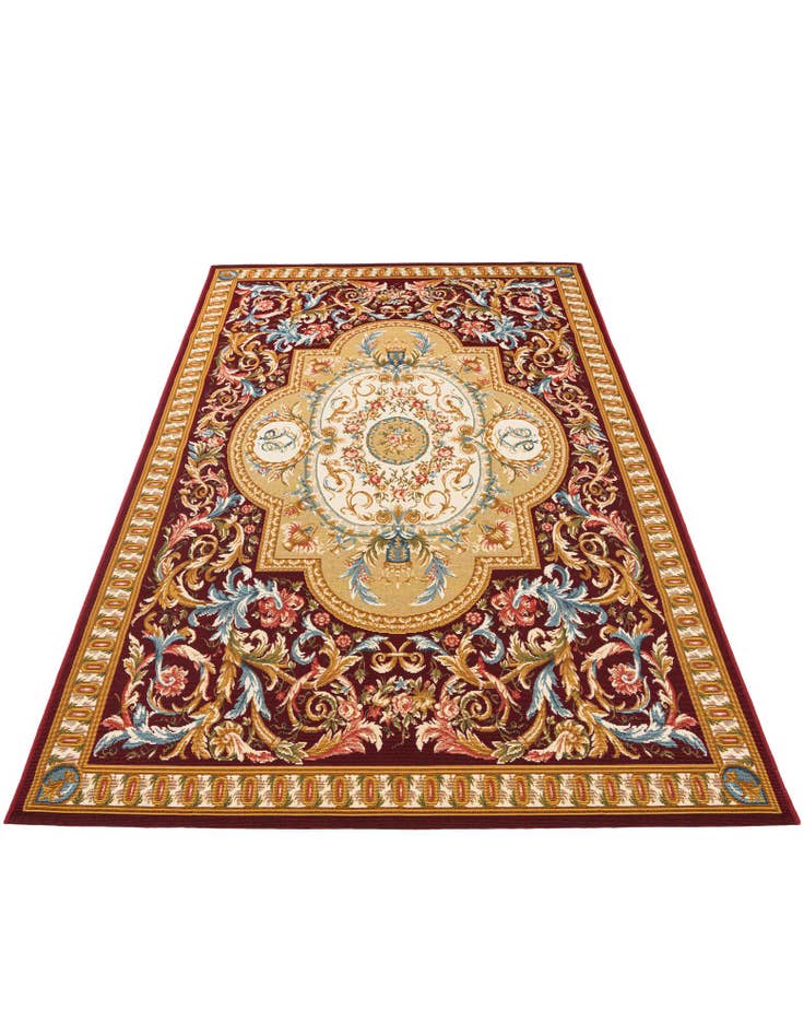 Detail image of 5' 2 x 7' 7 Easy-Clean Traditional Indoor / Outdoor Rug