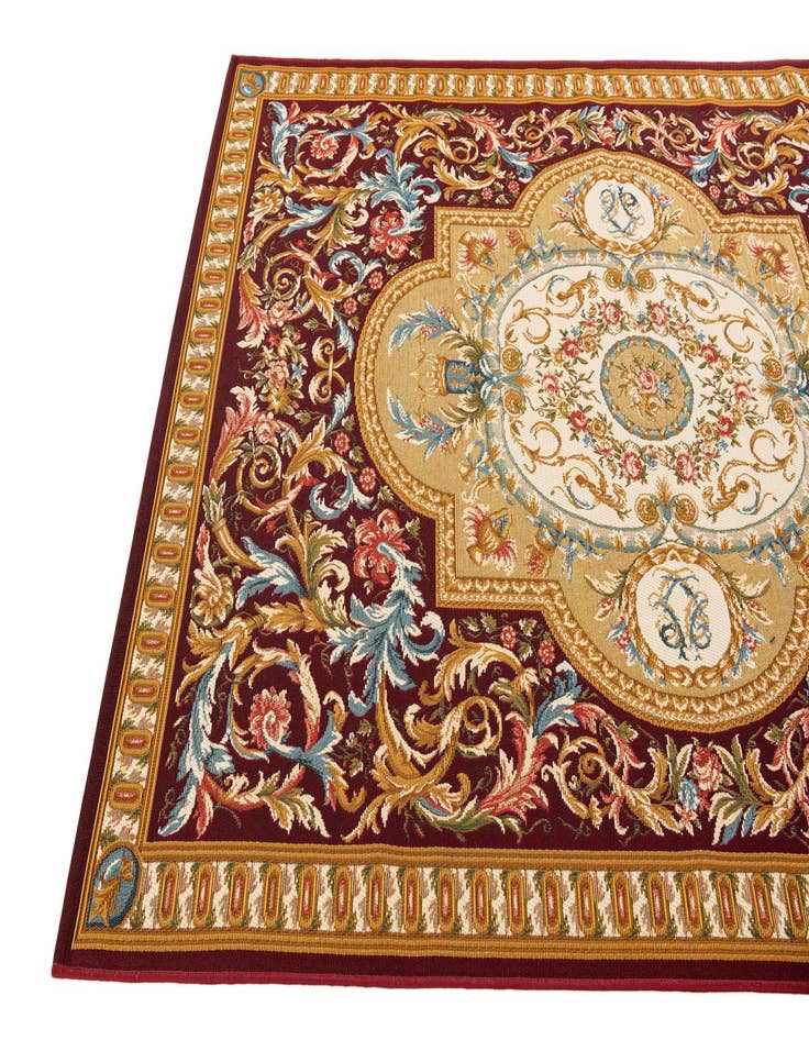 Detail image of 5' 2 x 7' 7 Easy-Clean Traditional Indoor / Outdoor Rug