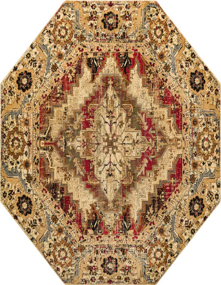 Detail image of 7' 10 x 7' 10 Saturn Octagon Rug