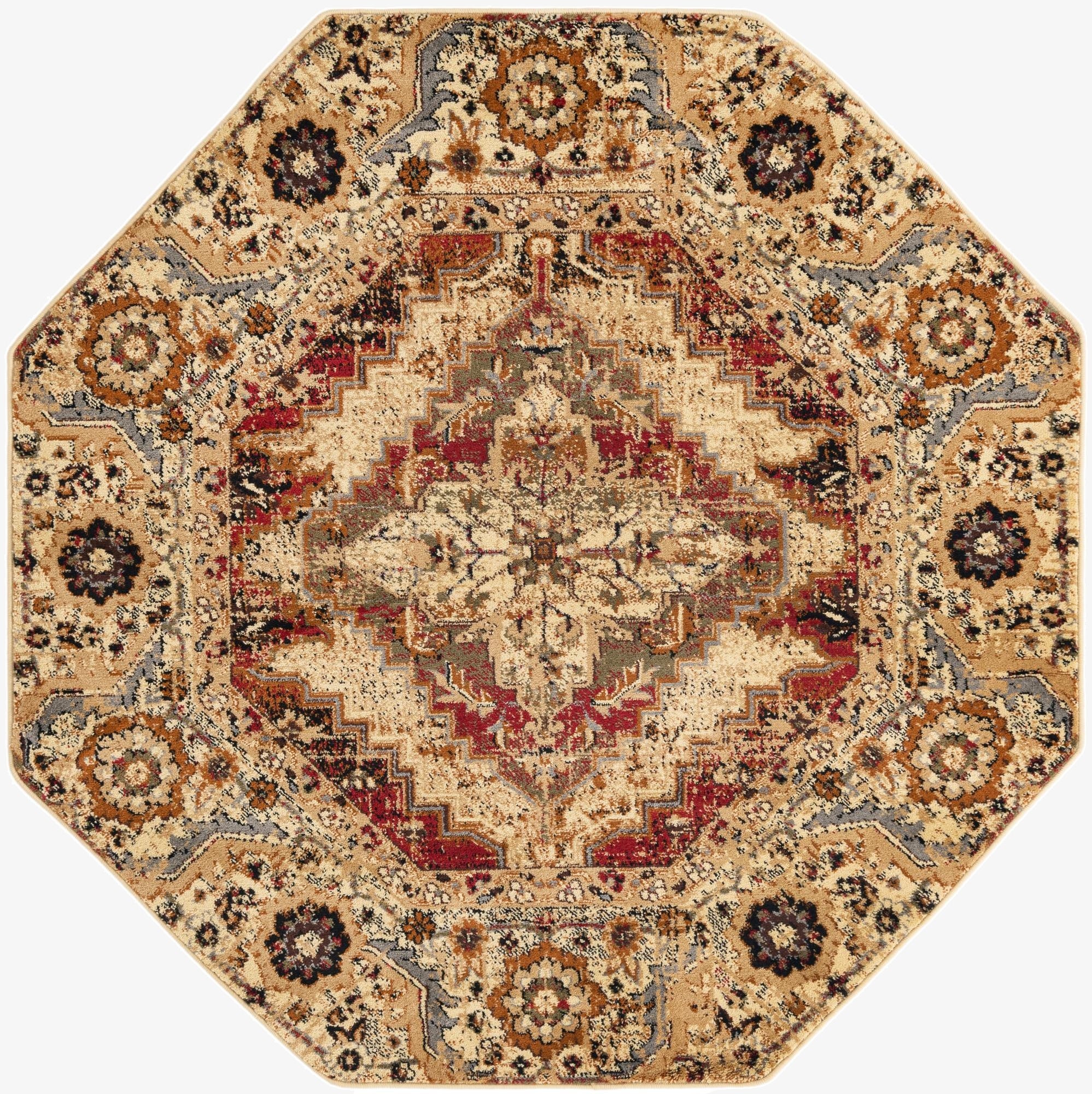 5' 3 x 5' 3 Saturn Octagon Rug
