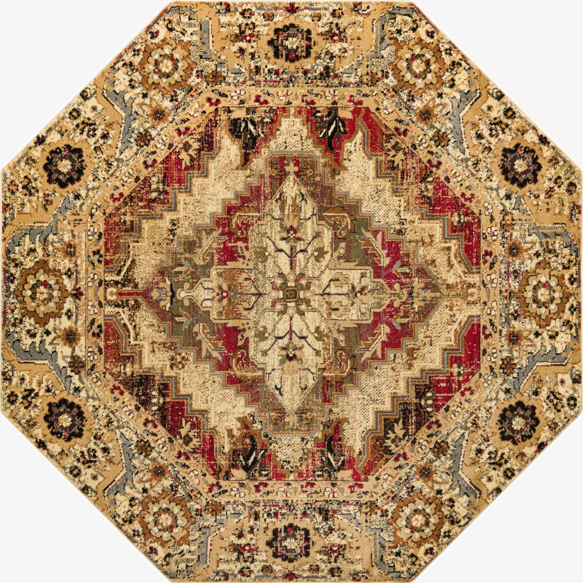 7' 10 x 7' 10 Saturn Octagon Rug