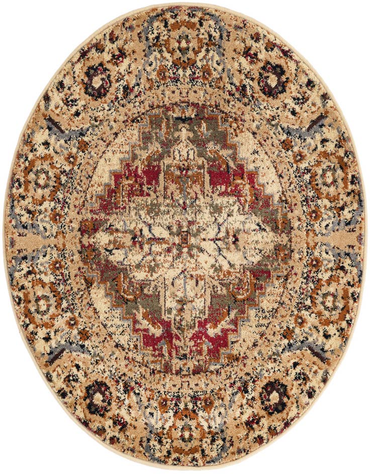 Detail image of 3' x 3' Saturn Round Rug