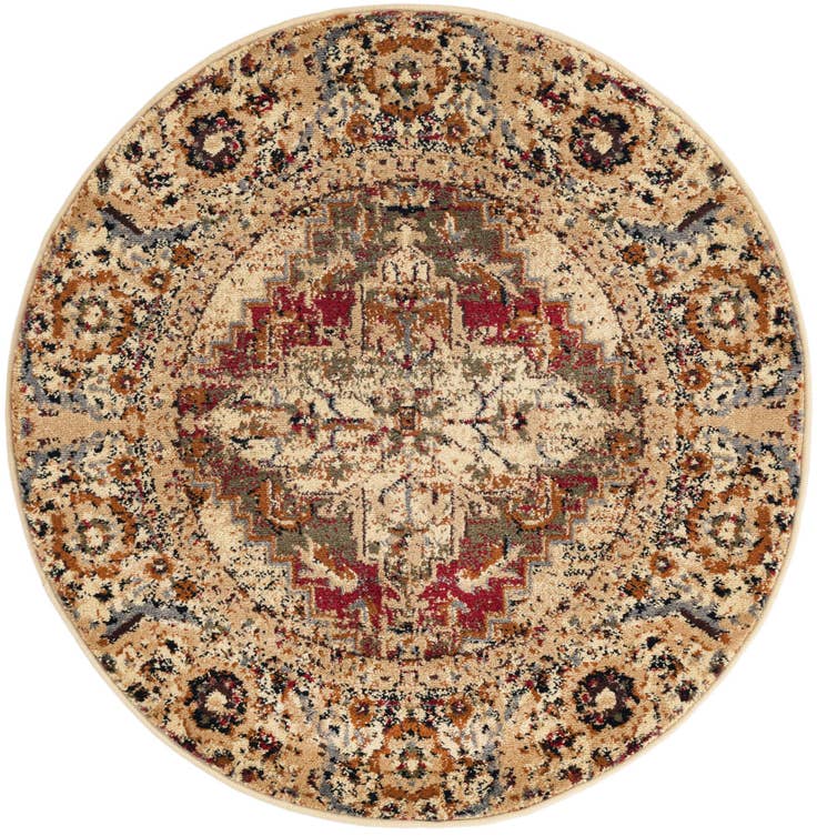 Detail image of 3' x 3' Saturn Round Rug
