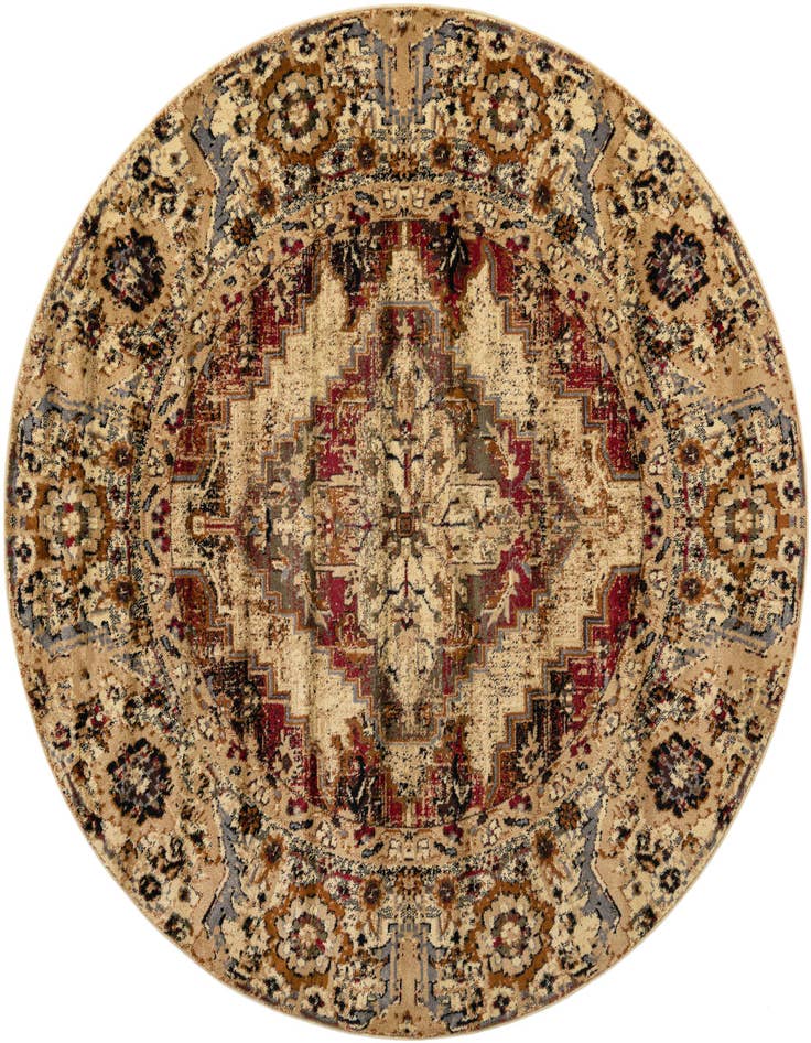 Detail image of 7' x 7' Saturn Round Rug