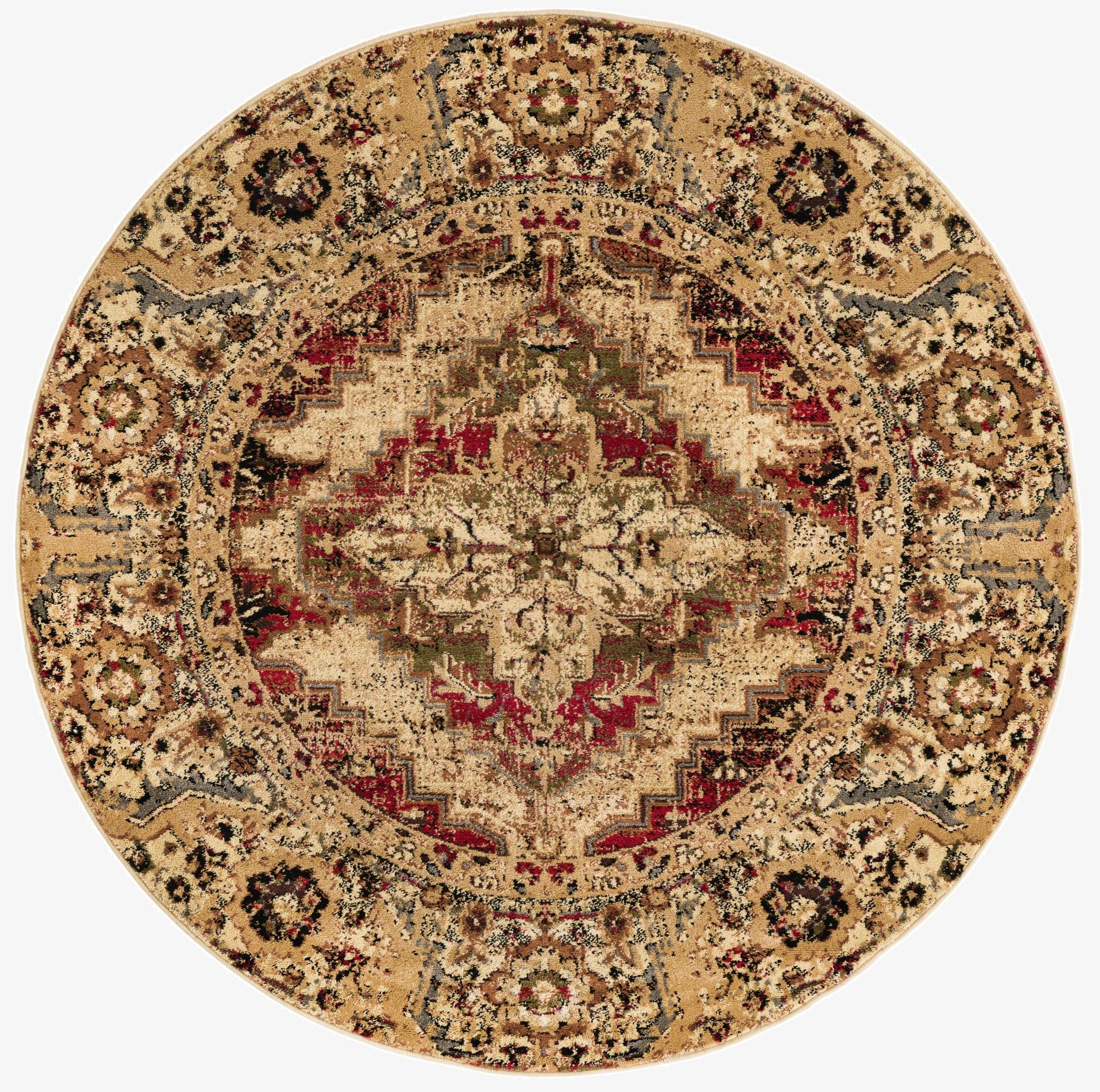 5' 3 x 5' 3 Saturn Round Rug